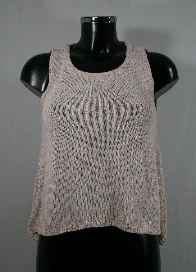 Next Cotton Knit Sleeveless Jumper Pink Size: 8