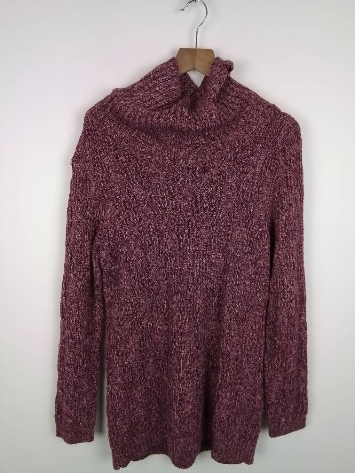 Damart Knit Turtleneck Sweater  Multi Size: M