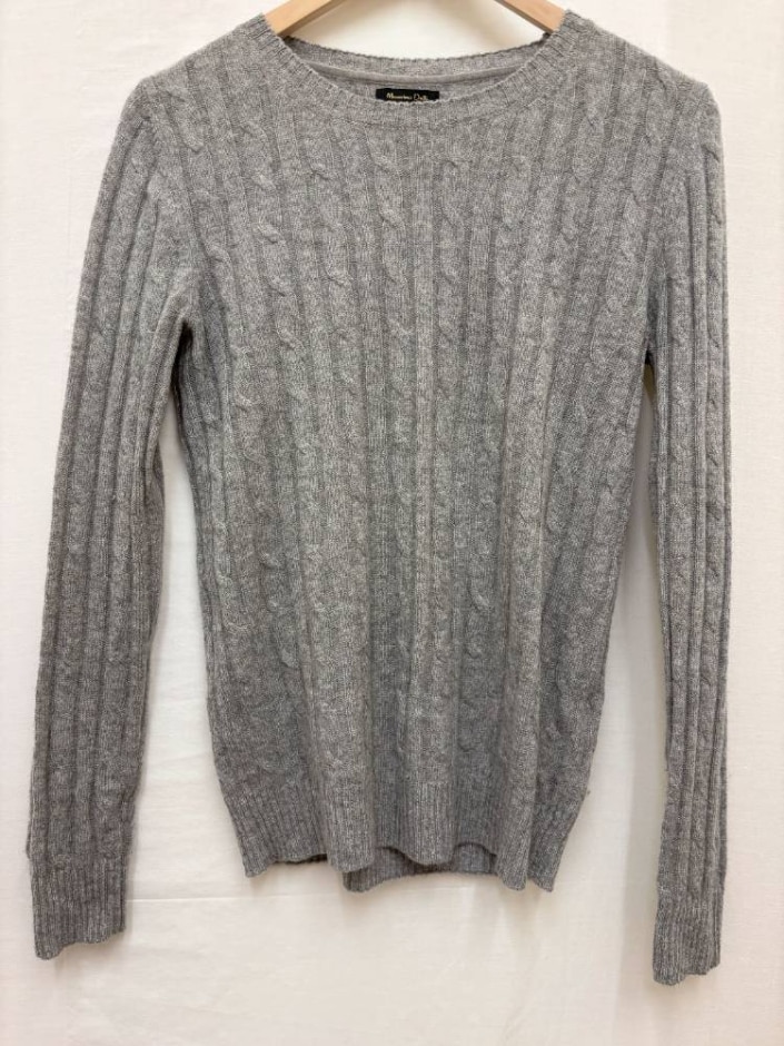 Massimo Dutti Cashmere Jumper Grey Size: S
