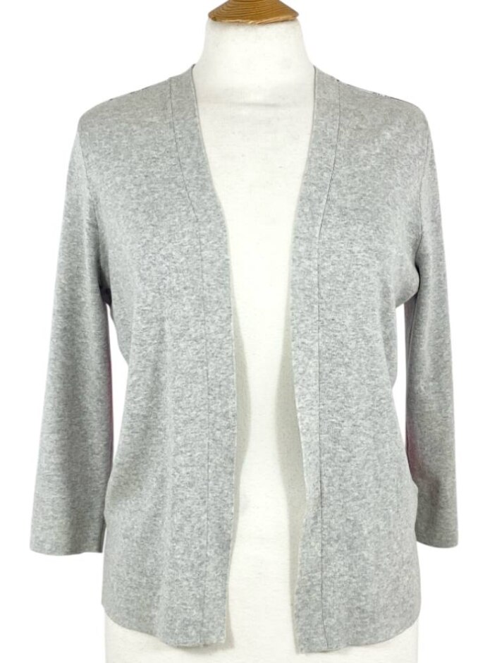 Ted Baker Pattern Back Cardigan Grey Multi Size: 10