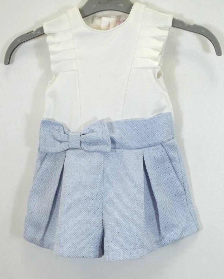 New -  Ted Baker Playsuit White & Blue Size: 12-18 Months