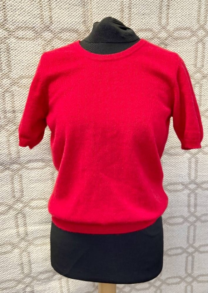 M&s Autograph Cashmere Top Red Size: 10