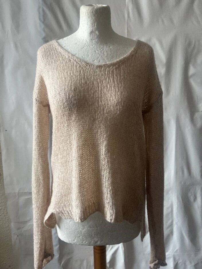 Next Long Sleeve Knitwear  Beige Size: 10