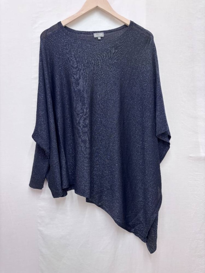 Phase Eight Asymetrical Top Blue Size: M