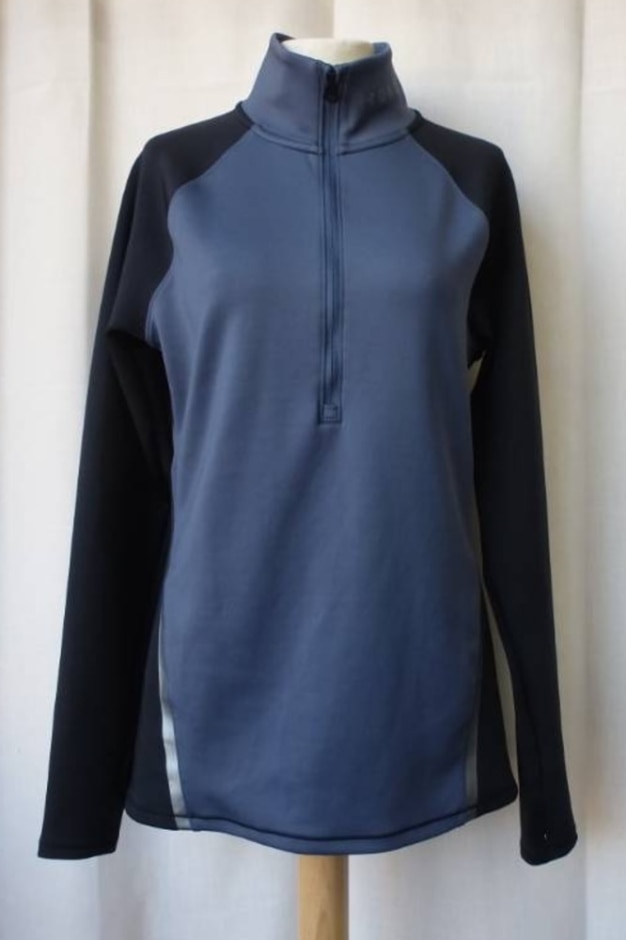 Under Armour 1/2 Zip Colour Block Coldgear Black Tonal Size: M