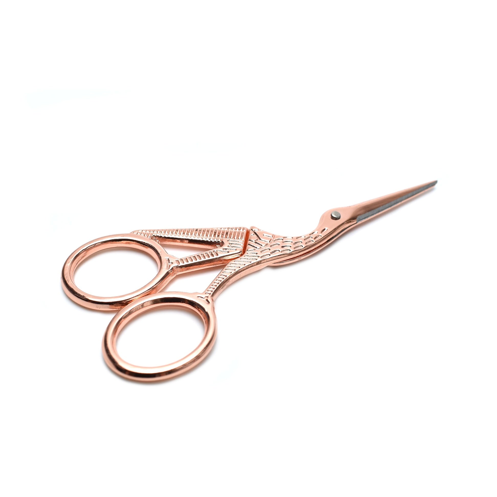 Milward Rose Gold Stork Embroidery Scissors