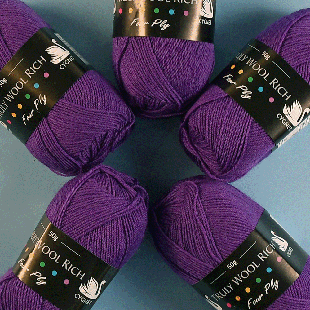 Cygnet Truly Wool Rich 4 Ply Value Pack - 5 x 50g 862 Olive 250g