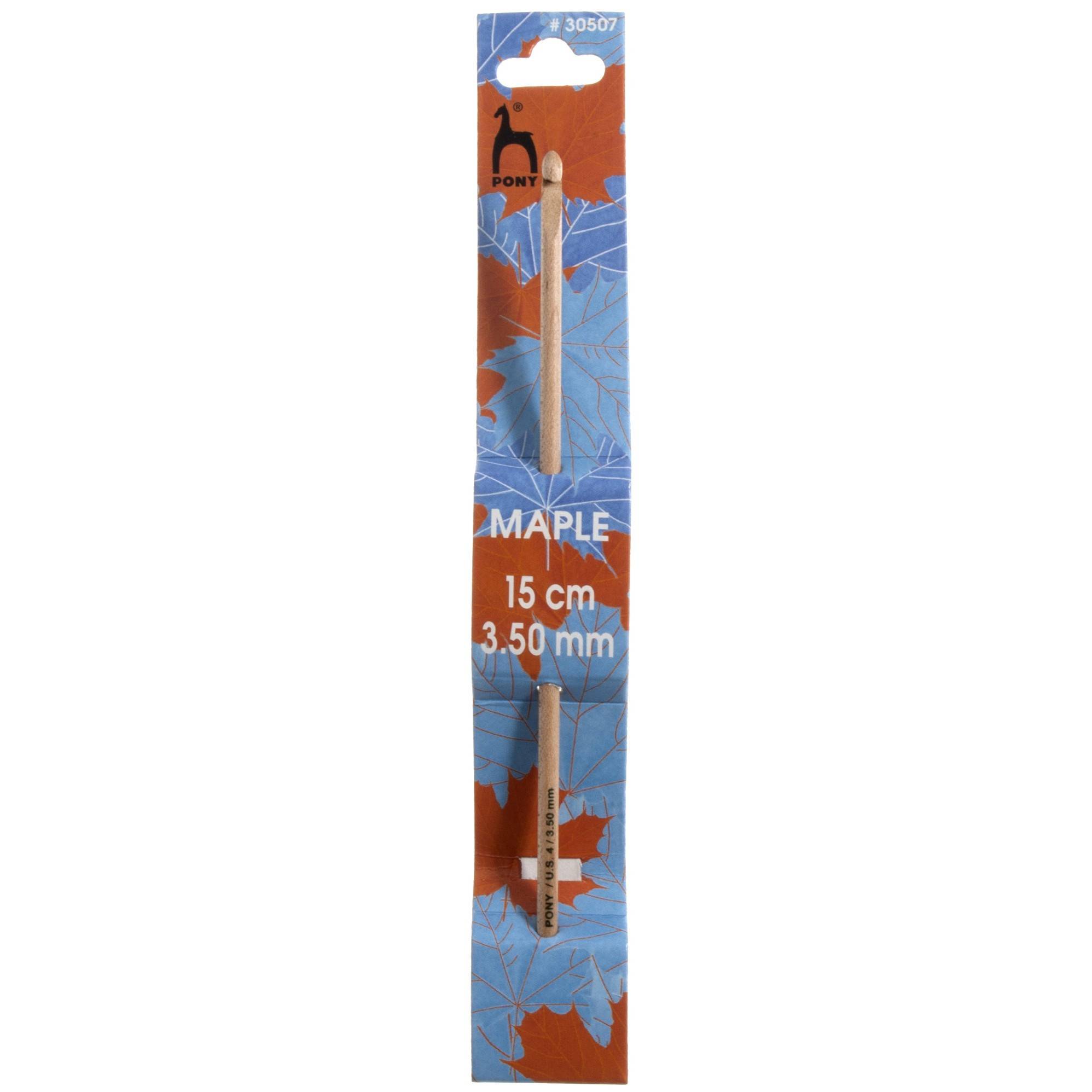 Pony Maple Single-Ended Crochet Hook - 3.5mm (UK 9 - US E/4)