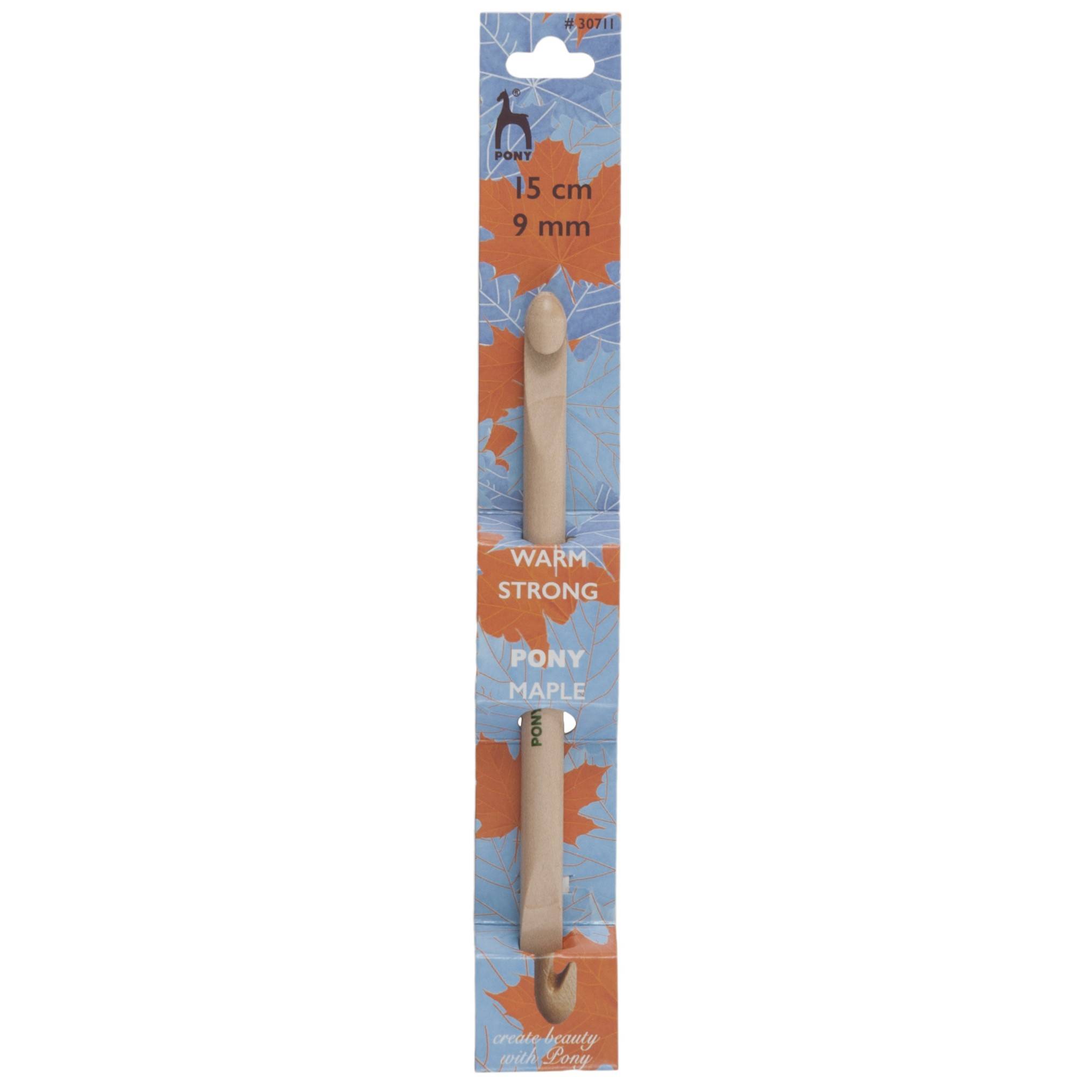 Pony Maple Double-Ended Crochet Hook - 9.0mm (UK 00 - US M/13)