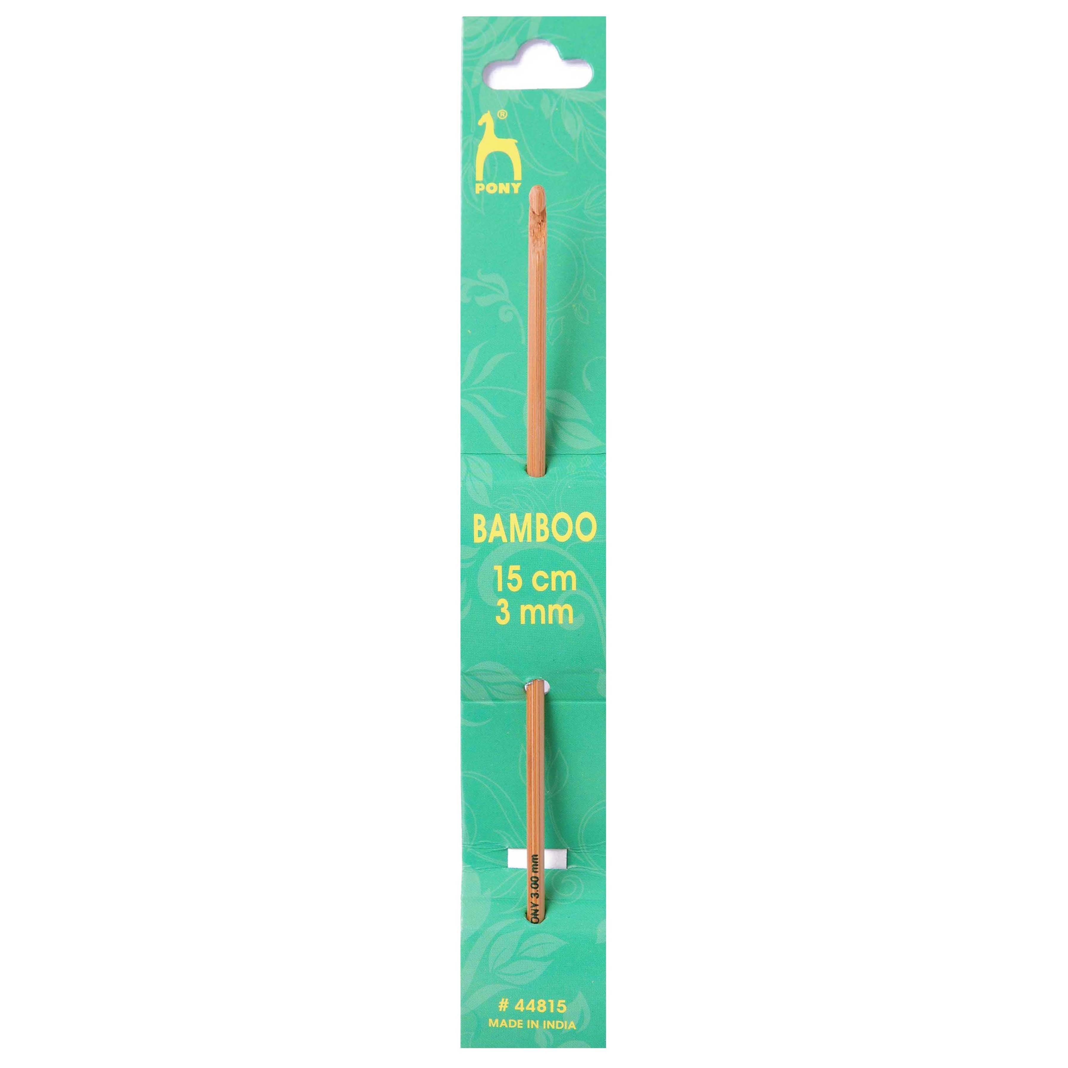 Pony Bamboo Single-Ended Crochet Hook - 3.0mm (UK 11)