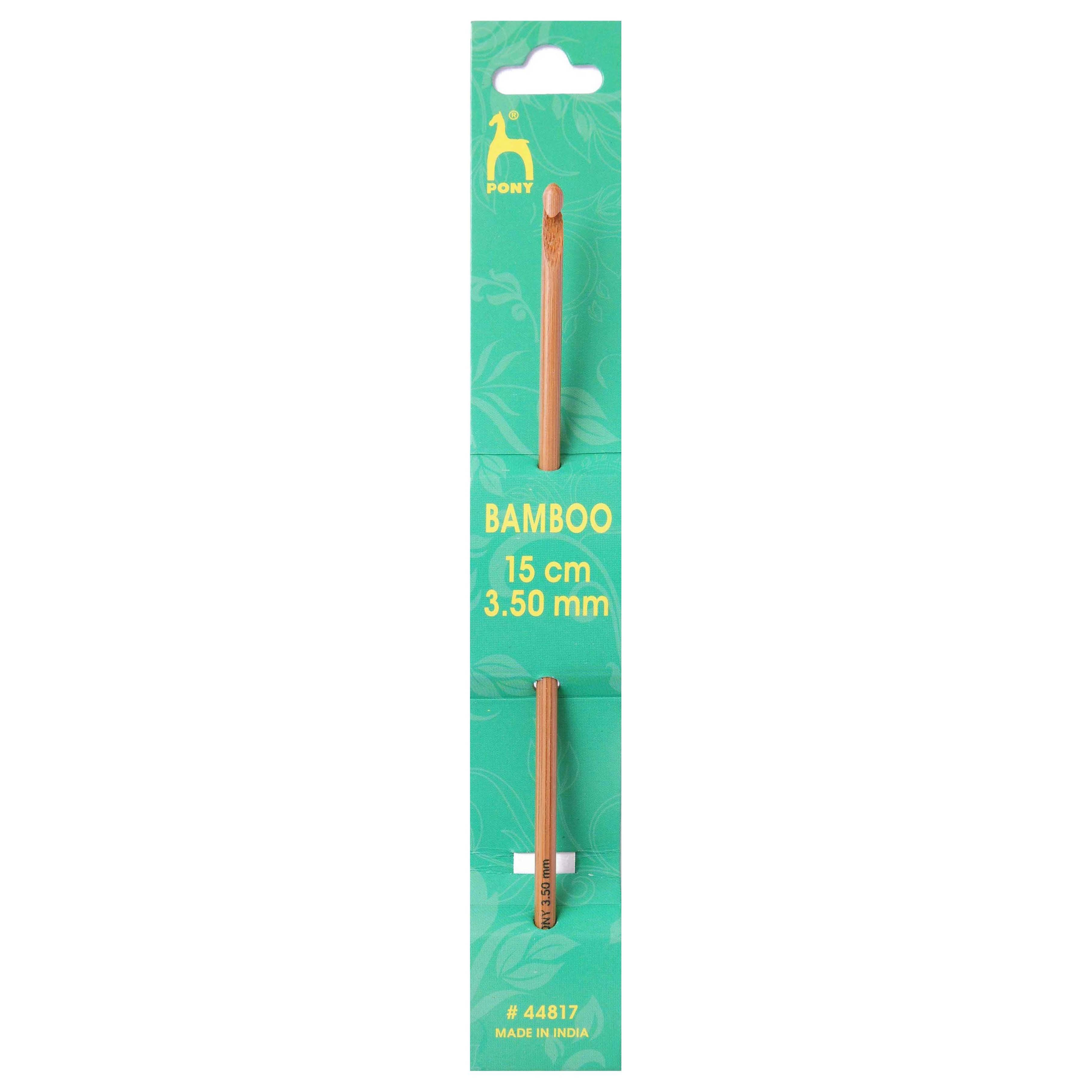 Pony Bamboo Single-Ended Crochet Hook - 3.5mm (UK 9 - US E/4)