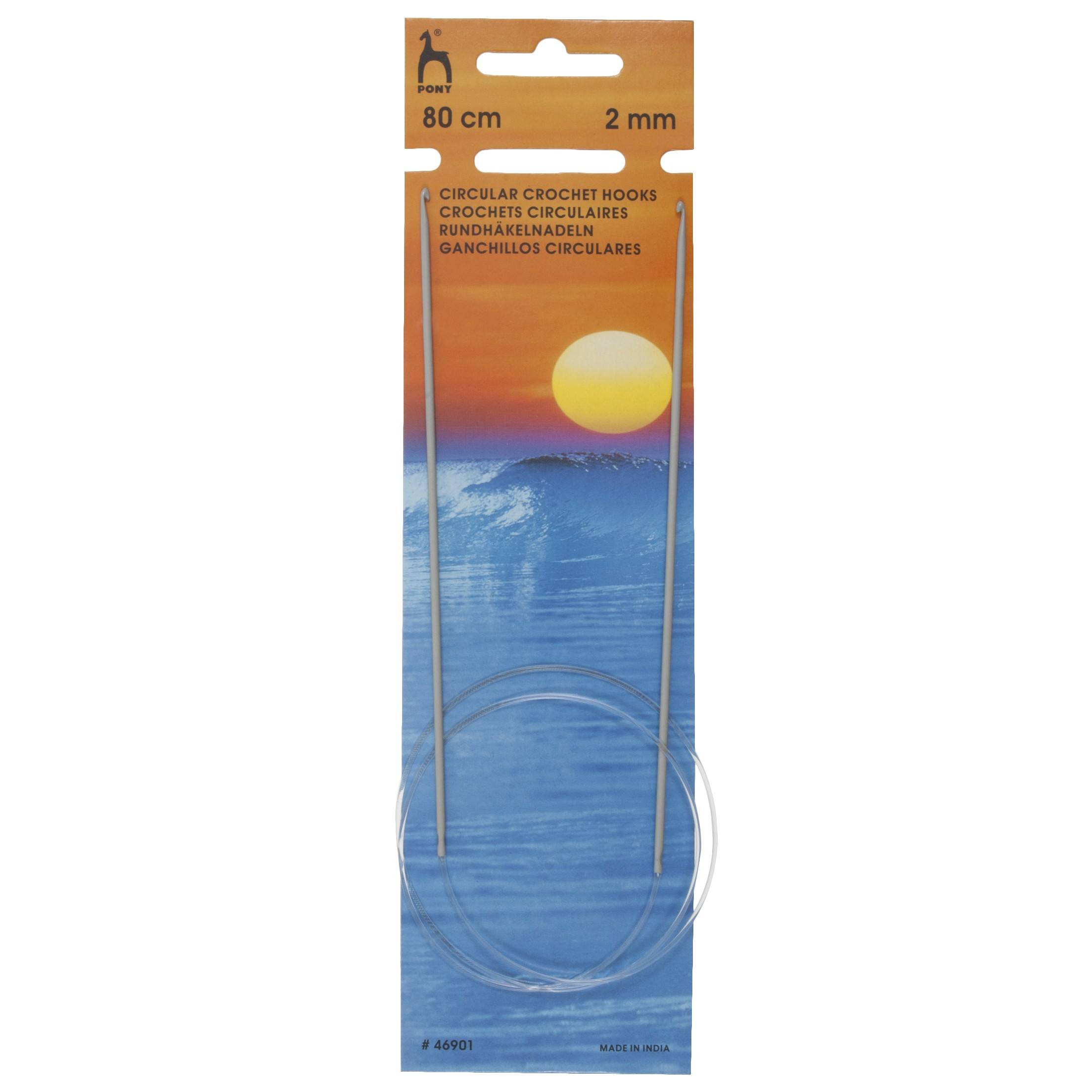 Pony Tunisian Circular Crochet Hook - 80cm - 2.0mm (UK 14 - US A/0)