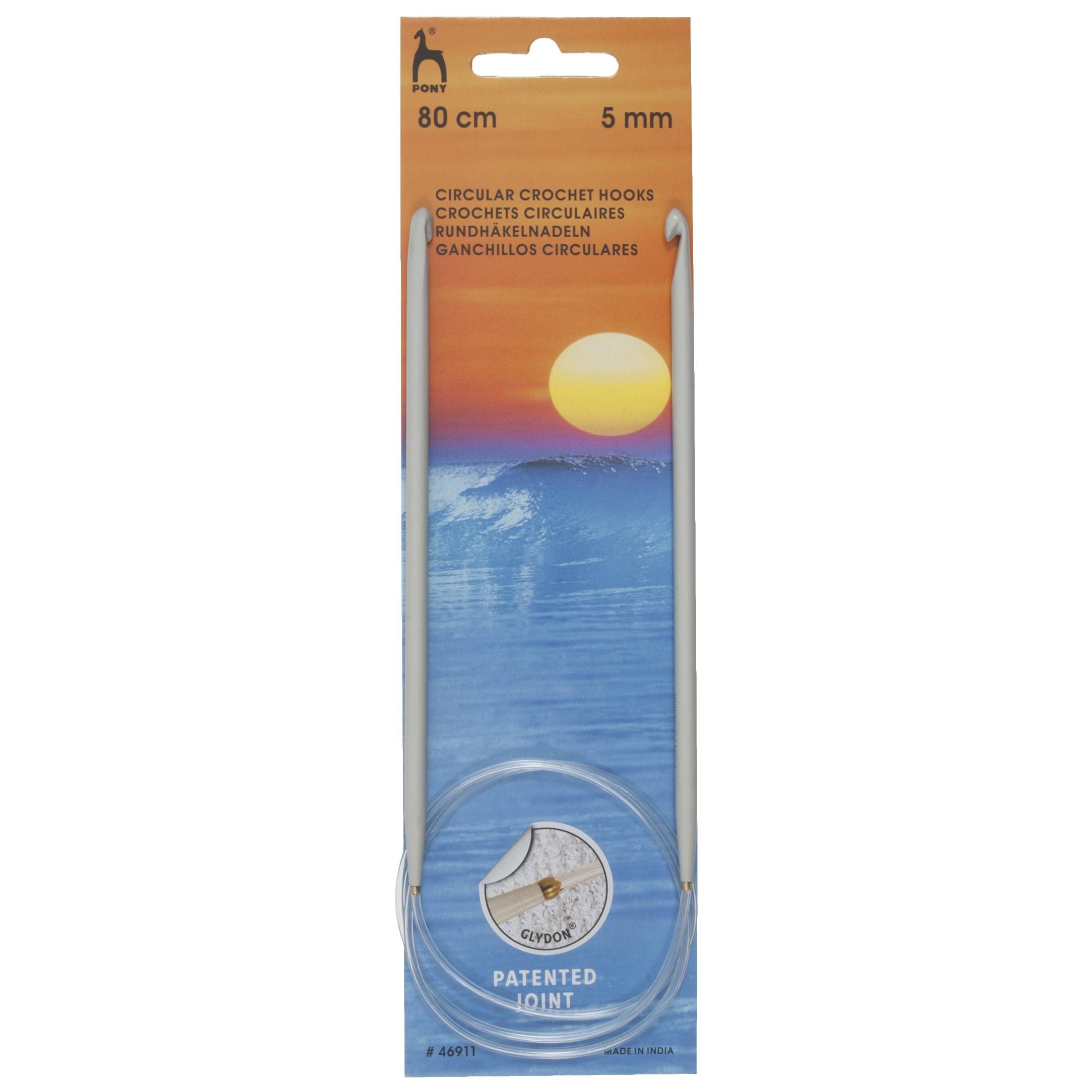 Pony Tunisian Circular Crochet Hook - 80cm - 5.0mm (UK 6 - US H/8)