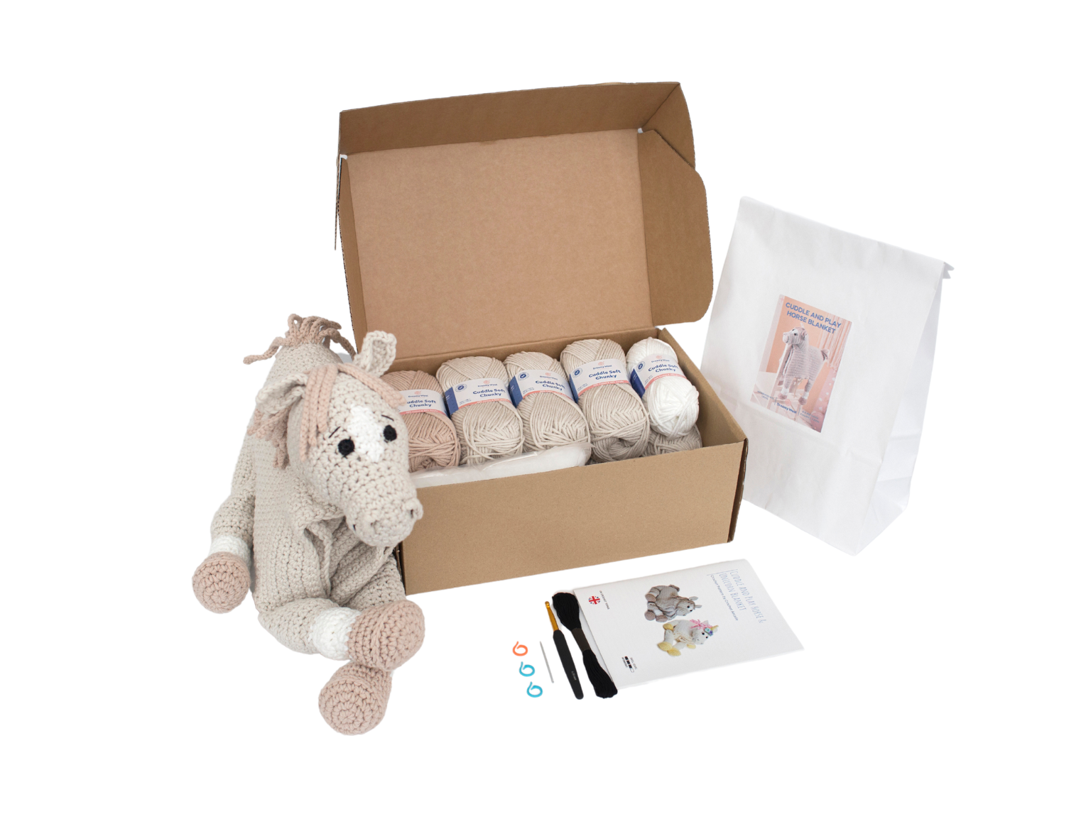Cuddle and Play Horse Crochet Blanket KIT