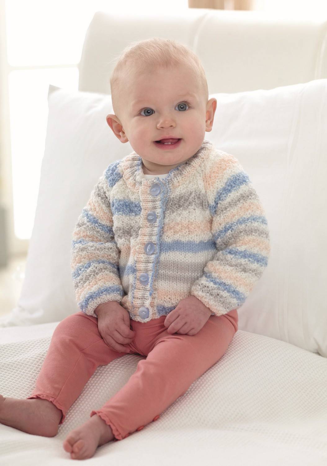 Cardigans and Blanket in King Cole Candystripe DK (4814)