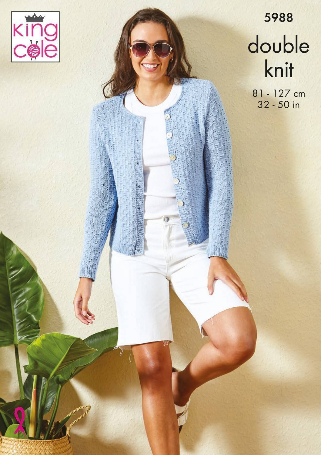 Cardigan and Top in King Cole Linendale DK (5988)