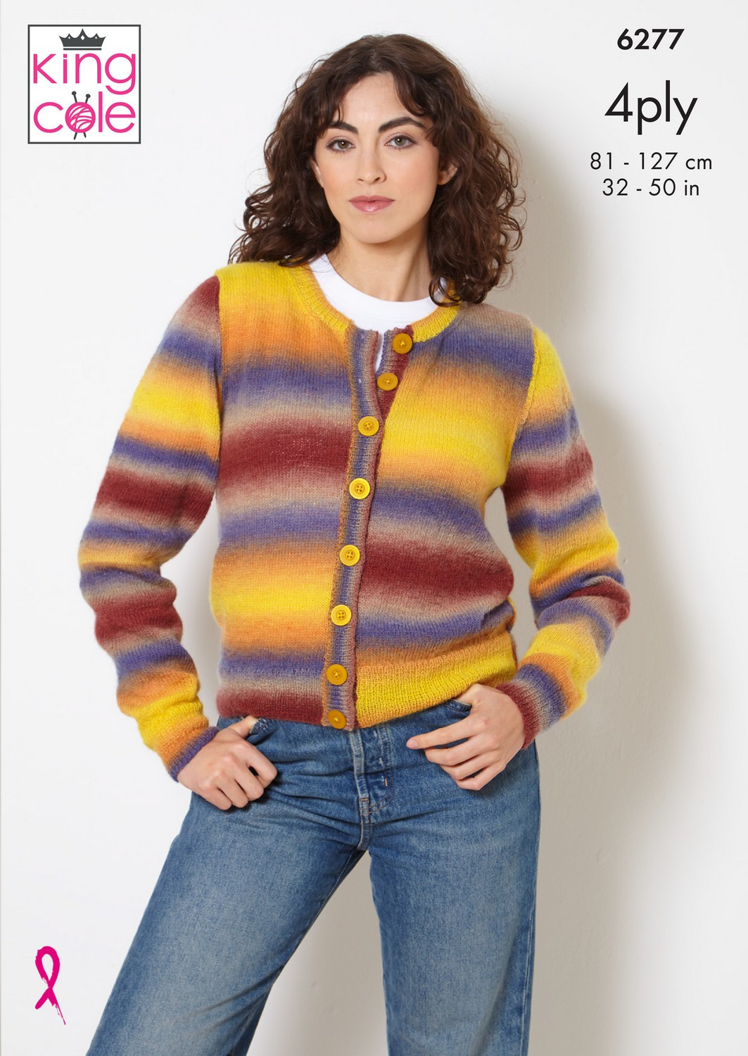 Cardigan and Waistcoat in King Cole Rebel 4 Ply (6277)