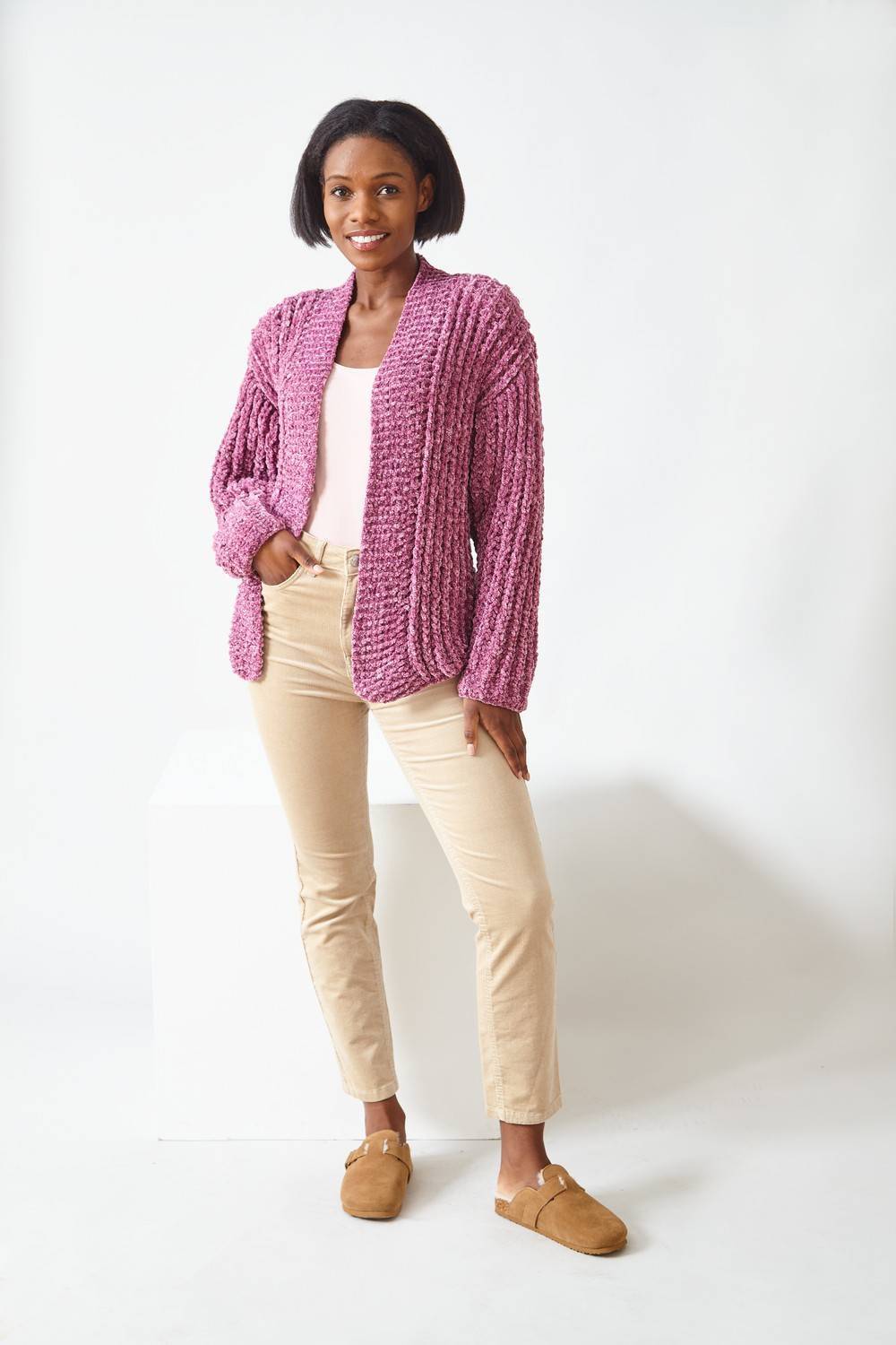Cardigan and Sweater in King Cole Yummy Tweed (6315)