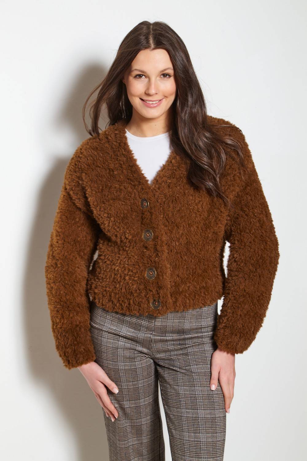 Cardigan and Waistcoat in King Cole Velveteen (6320)
