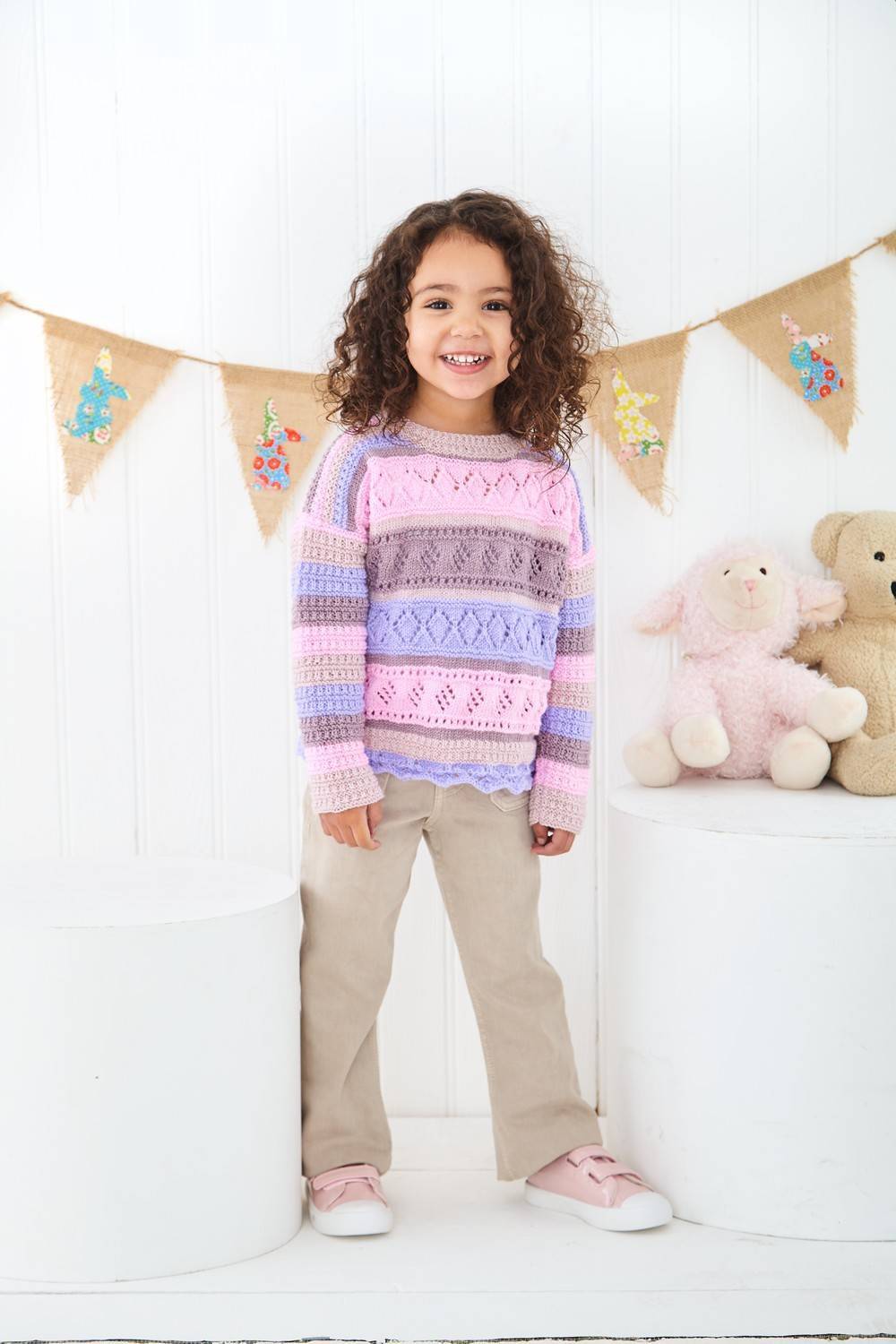 Cardigan and Sweater in King Cole Cherished 4 Ply (6325)
