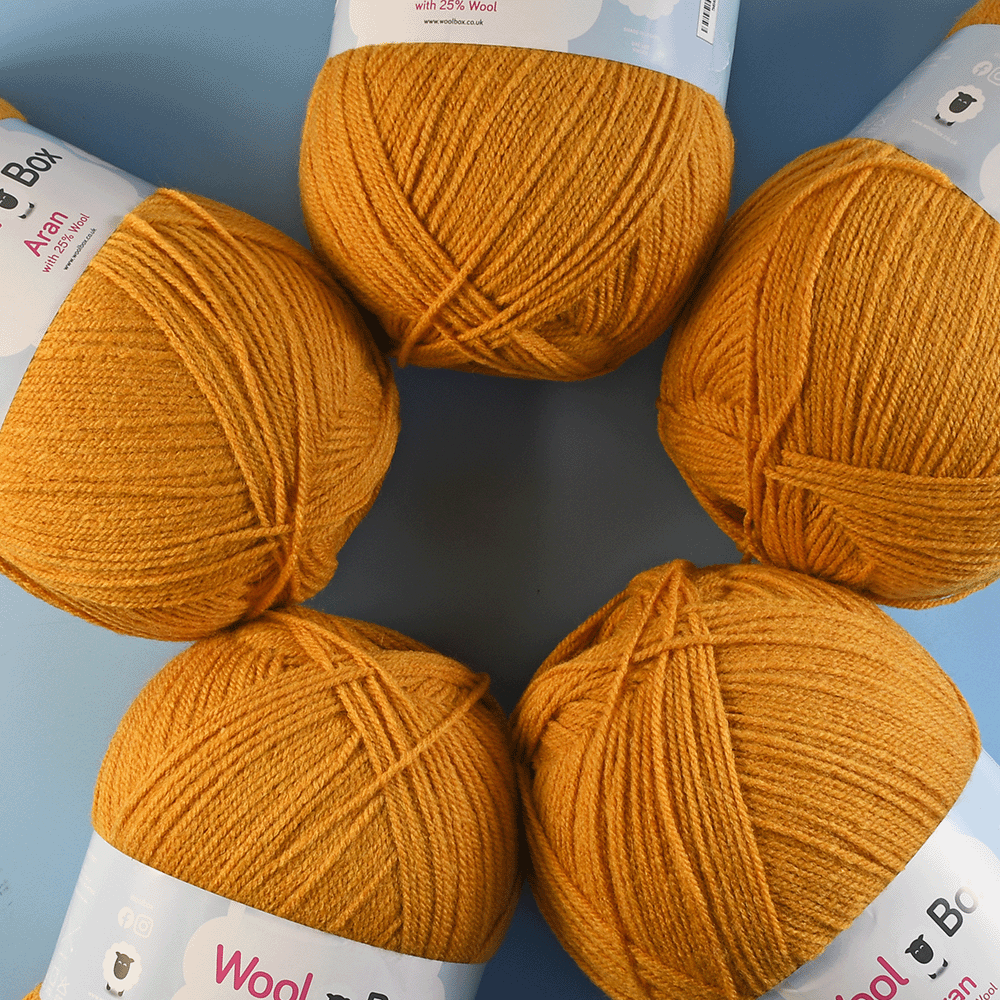 WoolBox Aran with 25% Wool Value Pack - 5 x 400g Balls Cream 2000g
