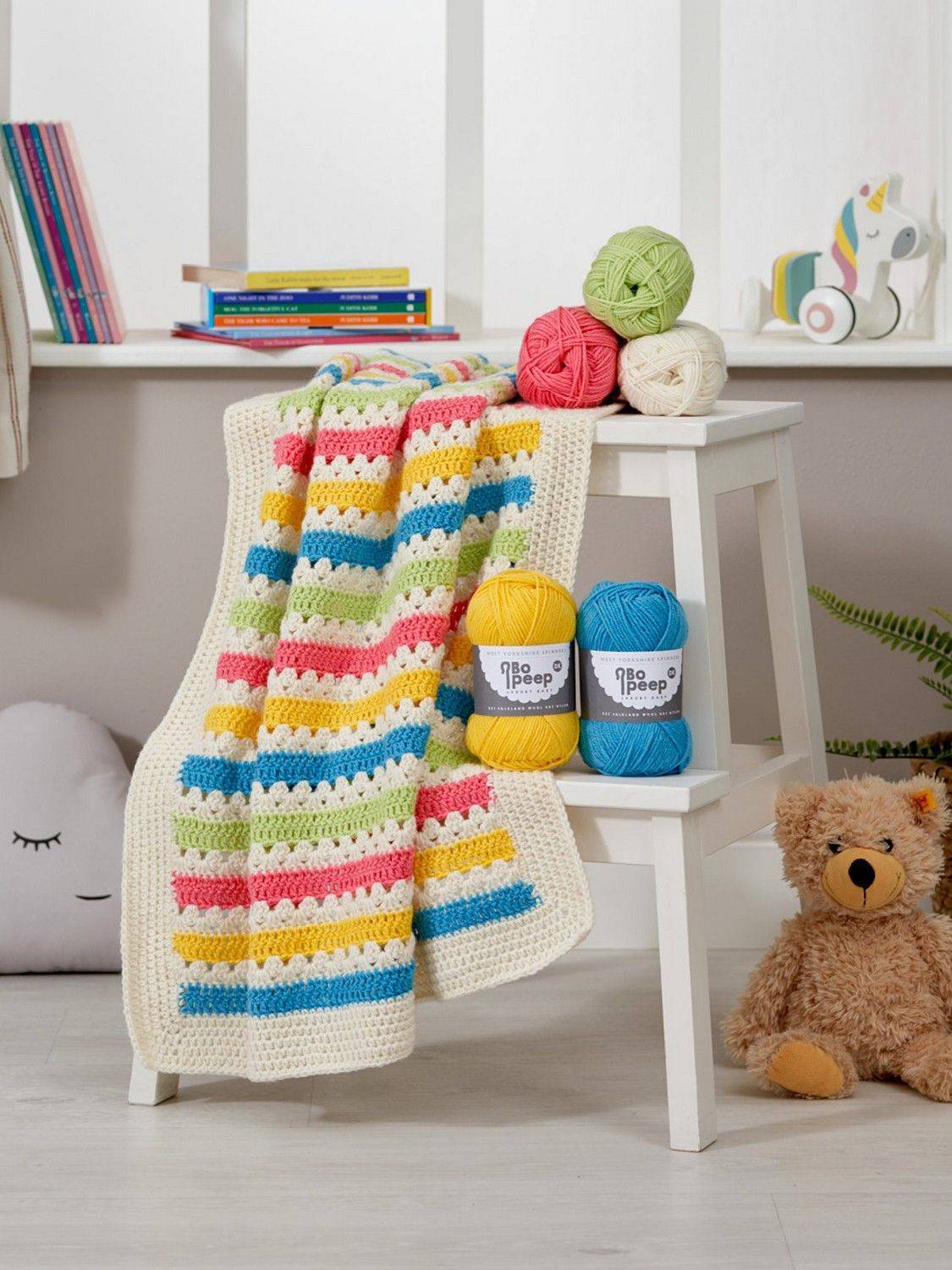 Carnival Crochet Baby Blanket Kit